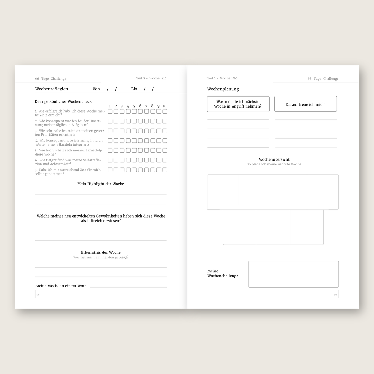 ZentoryBook Nachfüllteil – 66 weitere Tage (digital & zum Ausdrucken)