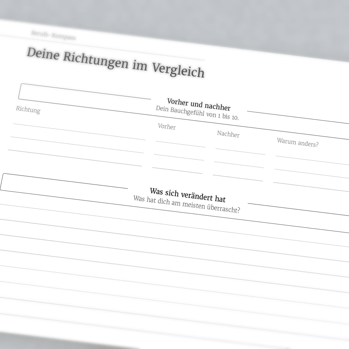 Berufs-Kompass – Workbook (digital für Tablet & zum Ausdrucken)
