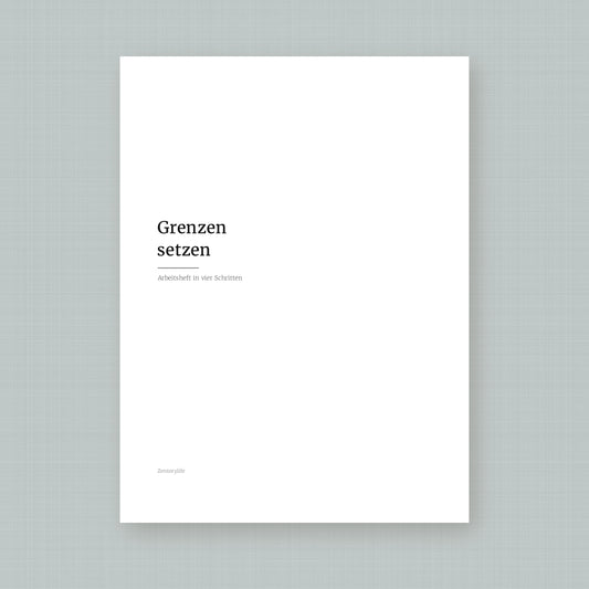 Grenzen setzen – Workbook (digital für Tablet & zum Ausdrucken)