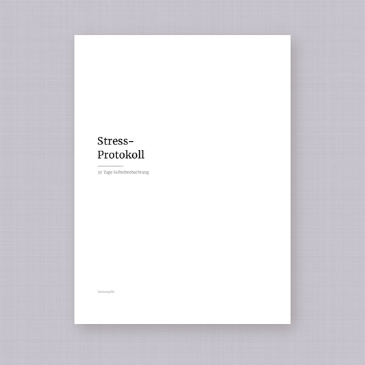 Stress-Protokoll – Workbook (digital für Tablet & zum Ausdrucken)