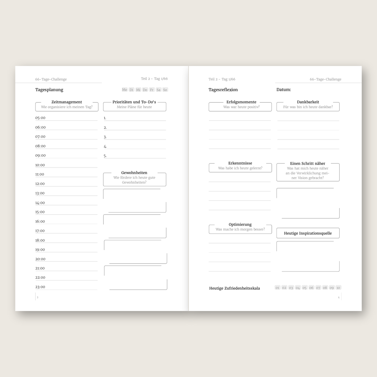 ZentoryBook Nachfüllteil – 66 weitere Tage (digital & zum Ausdrucken)