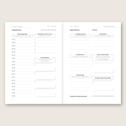 ZentoryBook Nachfüllteil – 66 weitere Tage (digital & zum Ausdrucken)