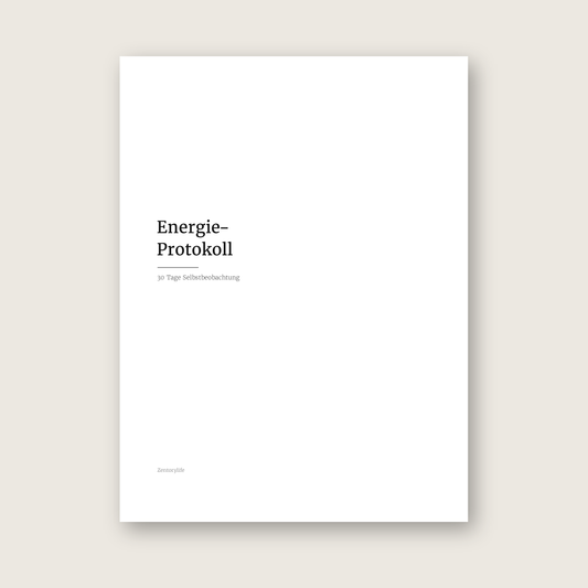 Energie-Protokoll – Workbook (digital für Tablet & zum Ausdrucken)