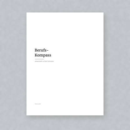 Berufs-Kompass – Workbook (digital für Tablet & zum Ausdrucken)