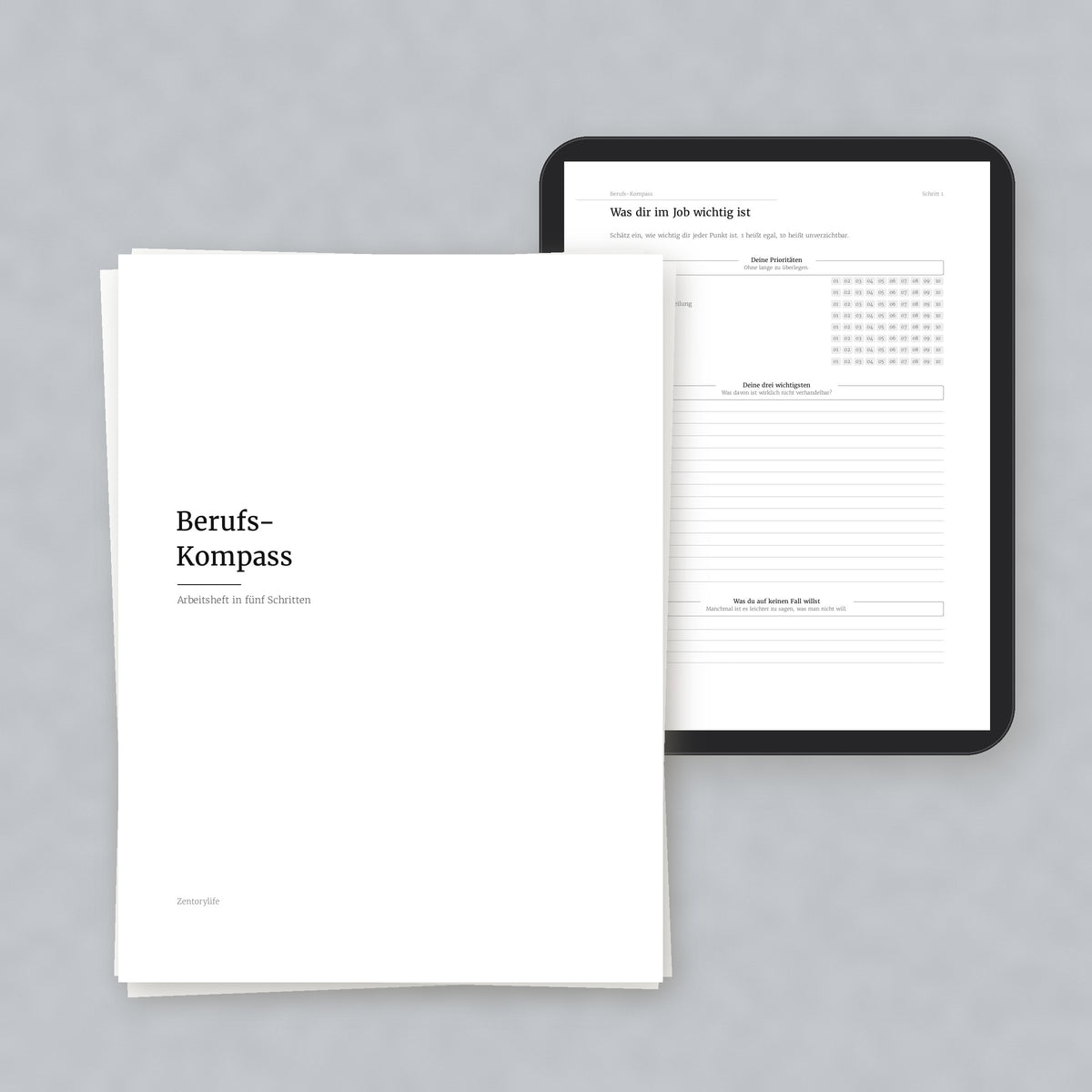 Berufs-Kompass – Workbook (digital für Tablet & zum Ausdrucken)
