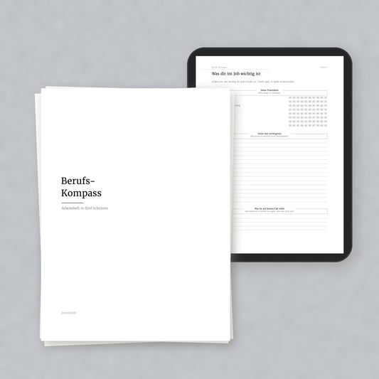 Berufs-Kompass – Workbook (digital für Tablet & zum Ausdrucken)
