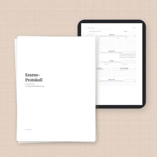 Essens-Protokoll – Workbook (digital für Tablet & zum Ausdrucken)