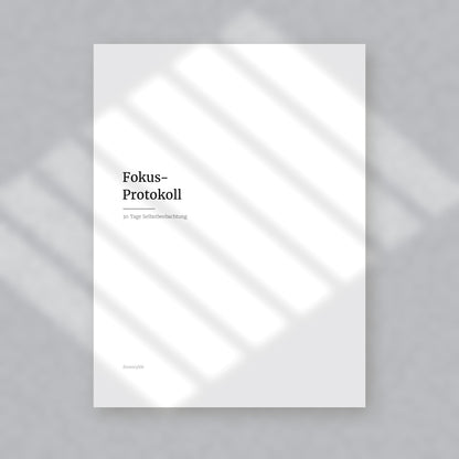 Fokus-Protokoll – Workbook (digital für Tablet & zum Ausdrucken)