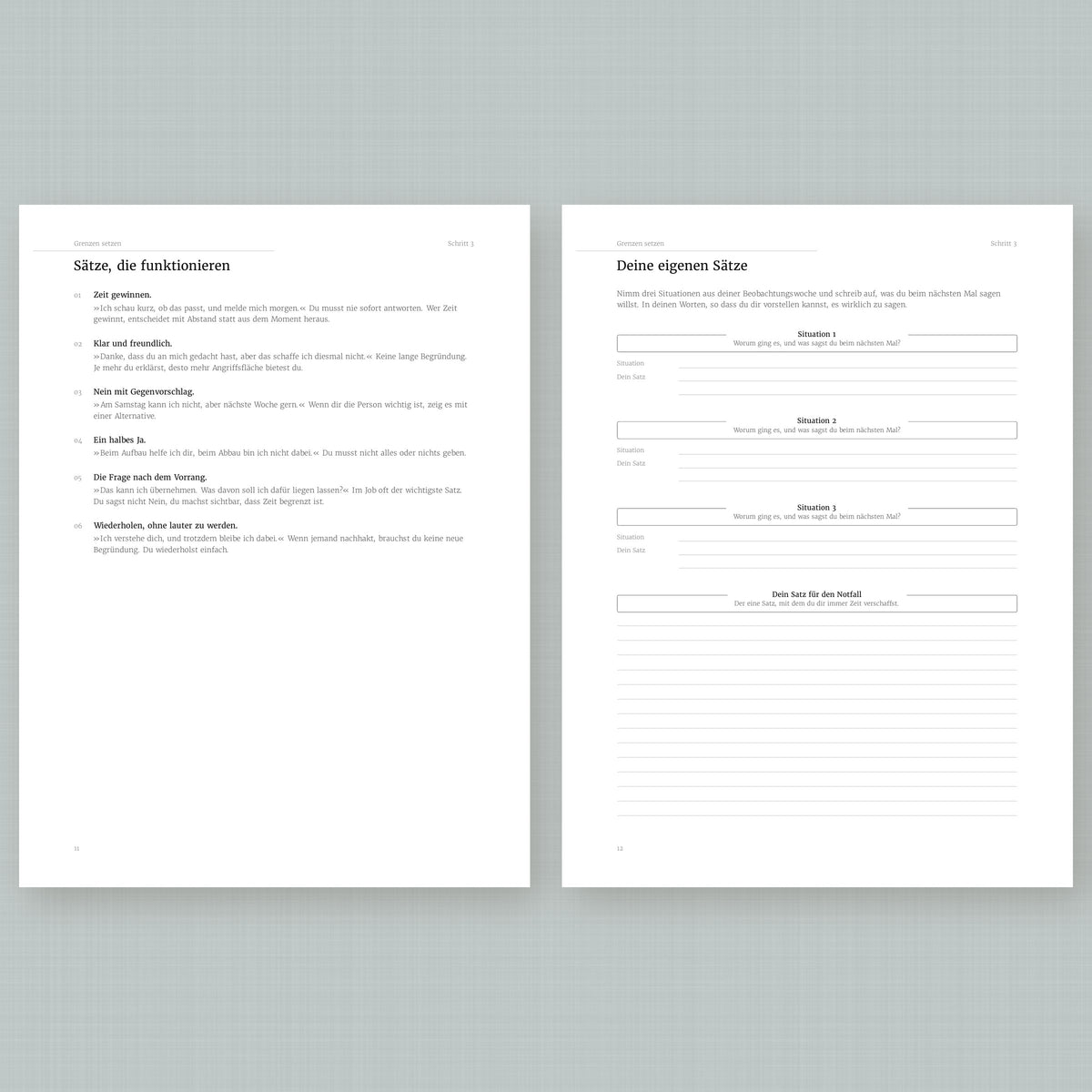 Grenzen setzen – Workbook (digital für Tablet & zum Ausdrucken)