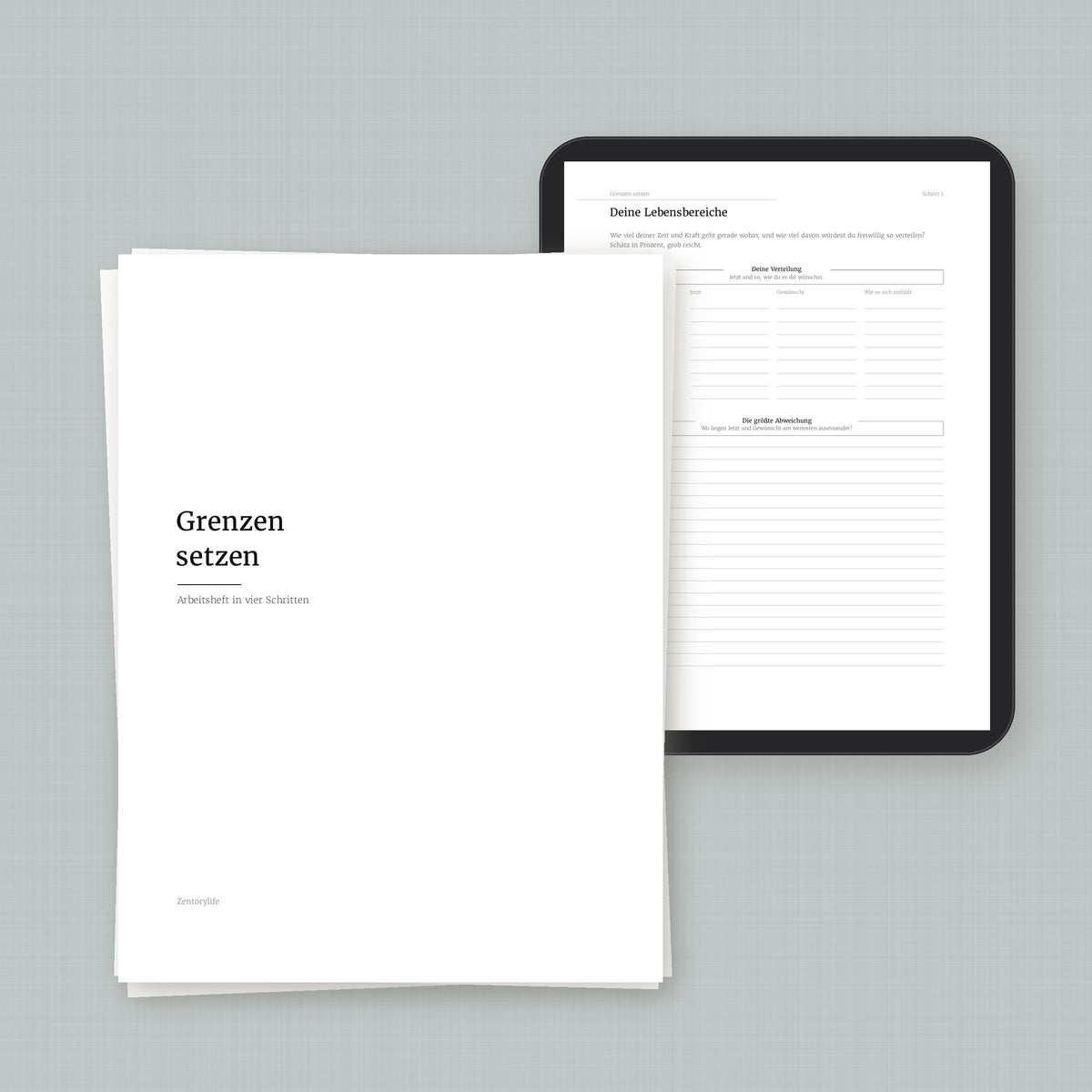Grenzen setzen – Workbook (digital für Tablet & zum Ausdrucken)