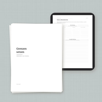 Grenzen setzen – Workbook (digital für Tablet & zum Ausdrucken)