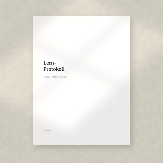 Lern-Protokoll – Workbook (digital für Tablet & zum Ausdrucken)