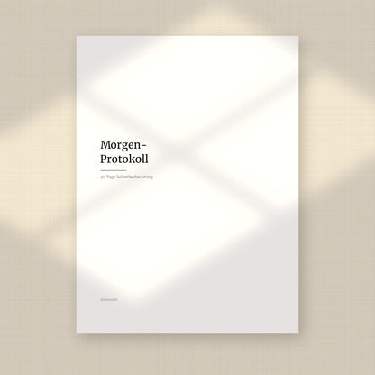 Morgen-Protokoll – Workbook (digital für Tablet & zum Ausdrucken)