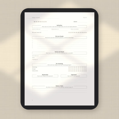 Morgen-Protokoll – Workbook (digital für Tablet & zum Ausdrucken)
