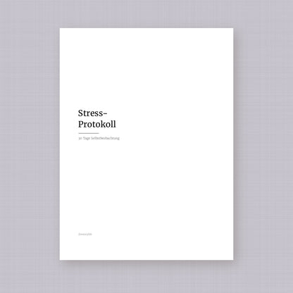 Stress-Protokoll – Workbook (digital für Tablet & zum Ausdrucken)