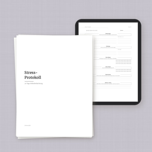 Stress-Protokoll – Workbook (digital für Tablet & zum Ausdrucken)