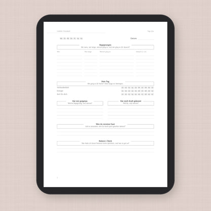 Umfeld-Protokoll – Workbook (digital für Tablet & zum Ausdrucken)