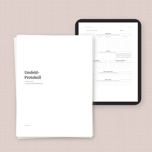 Umfeld-Protokoll – Workbook (digital für Tablet & zum Ausdrucken)