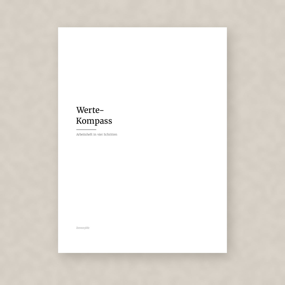 Werte-Kompass – Workbook (digital für Tablet & zum Ausdrucken)